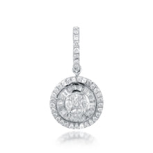 Load image into Gallery viewer, Shimmering round pendant with jacket and loop