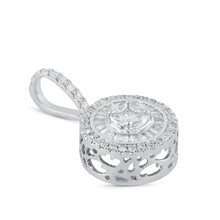 Load image into Gallery viewer, Shimmering round pendant with jacket and loop