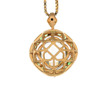 Load image into Gallery viewer, Green amethyst and t-savorite pendant