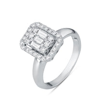 Load image into Gallery viewer, Octagon-shaped diamond ring with a diamond studded jacket
