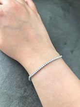 Load image into Gallery viewer, Shop 2.29 carat classic diamond bracelet in white gold at Dira London.com
