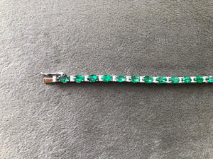 Classic emerald and diamond bracelet