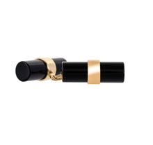 Load image into Gallery viewer, Gold and black onyx cufflinks
