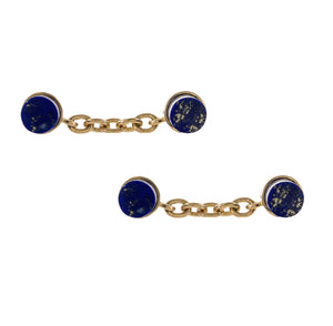 Gold and Lapis cufflinks