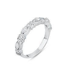 Load image into Gallery viewer, Marquise diamond band in white gold
