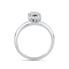 Load image into Gallery viewer, Octagon-shaped diamond cluster ring with jacket
