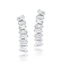 Load image into Gallery viewer, The diamond baguette drop earrings
