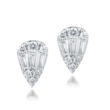 Load image into Gallery viewer, Pear-shaped diamond stud
