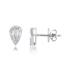 Load image into Gallery viewer, Pear-shaped diamond stud
