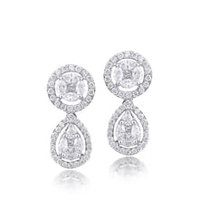 Load image into Gallery viewer, Rain drops - diamond earring in white gold
