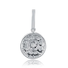 Load image into Gallery viewer, Shimmering round pendant with jacket and loop

