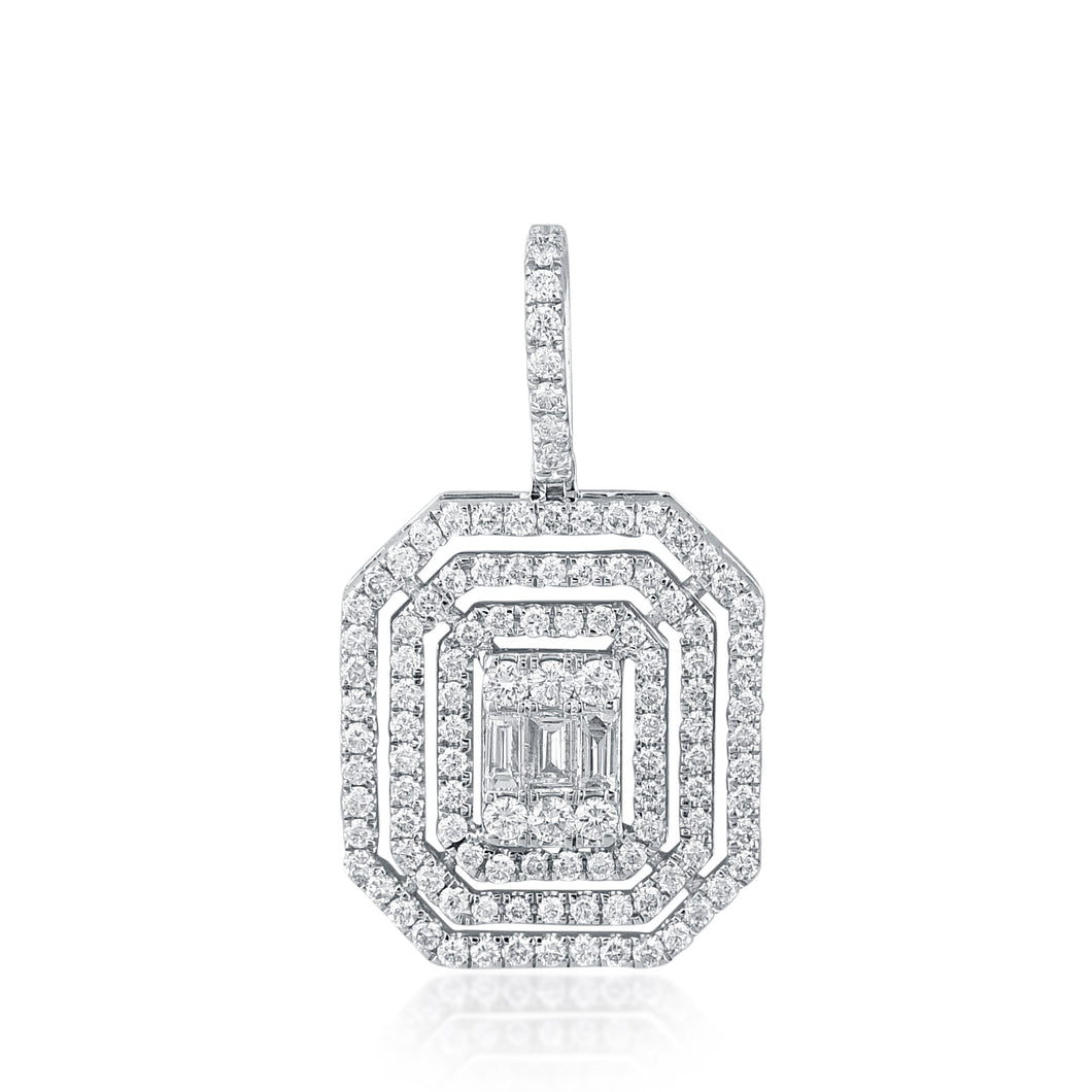 The octagon diamond pendant