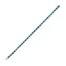 Load image into Gallery viewer, Classic emerald and diamond bracelet
