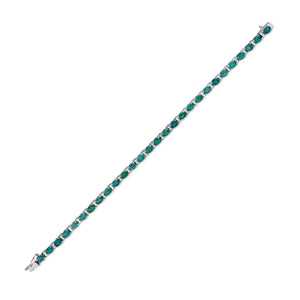 Classic emerald and diamond bracelet