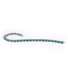 Load image into Gallery viewer, Classic emerald and diamond bracelet
