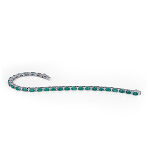 Classic emerald and diamond bracelet