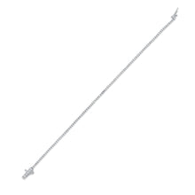 Load image into Gallery viewer, Shop 1.26 carat classic diamond bracelet in white gold at Dira London.com
