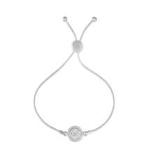 Load image into Gallery viewer, Round-centre diamond bracelet (adjustable)
