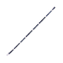 Load image into Gallery viewer, Shop blue sapphire and diamond bracelet at Dira London.com
