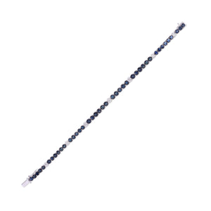 Shop blue sapphire and diamond bracelet at Dira London.com