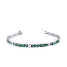 Load image into Gallery viewer, Emerald and diamond bracelet
