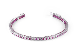 Ruby and diamond bracelet