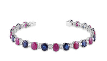 Load image into Gallery viewer, Sapphire, ruby and diamond bracelet
