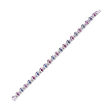 Load image into Gallery viewer, Sapphire, ruby and diamond bracelet
