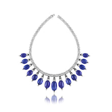 Load image into Gallery viewer, Luxe tanzanite and diamond necklace
