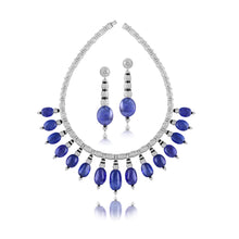 Load image into Gallery viewer, Luxe tanzanite and diamond earrings
