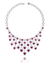 Load image into Gallery viewer, Luxe ruby and diamond necklace
