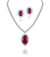 Load image into Gallery viewer, Luxe solitaire-tourmaline and diamond necklace
