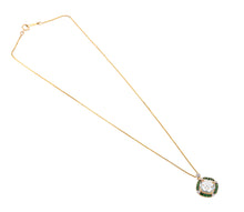 Load image into Gallery viewer, Green amethyst and t-savorite pendant
