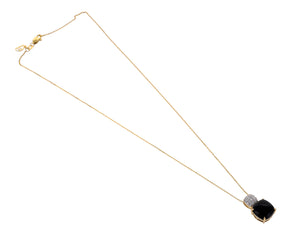 Shop black onyx and pave-set diamond pendant at Dira London.com