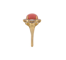 Load image into Gallery viewer, Pink opal and diamond ring
