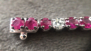 Ruby and diamond bracelet