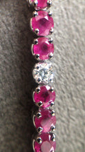 Load image into Gallery viewer, Ruby and diamond bracelet
