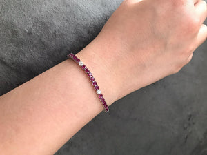 Ruby and diamond bracelet