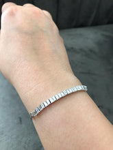 Load image into Gallery viewer, Shop baguette diamond adjustable bracelet in 18K gold at Dira London.com
