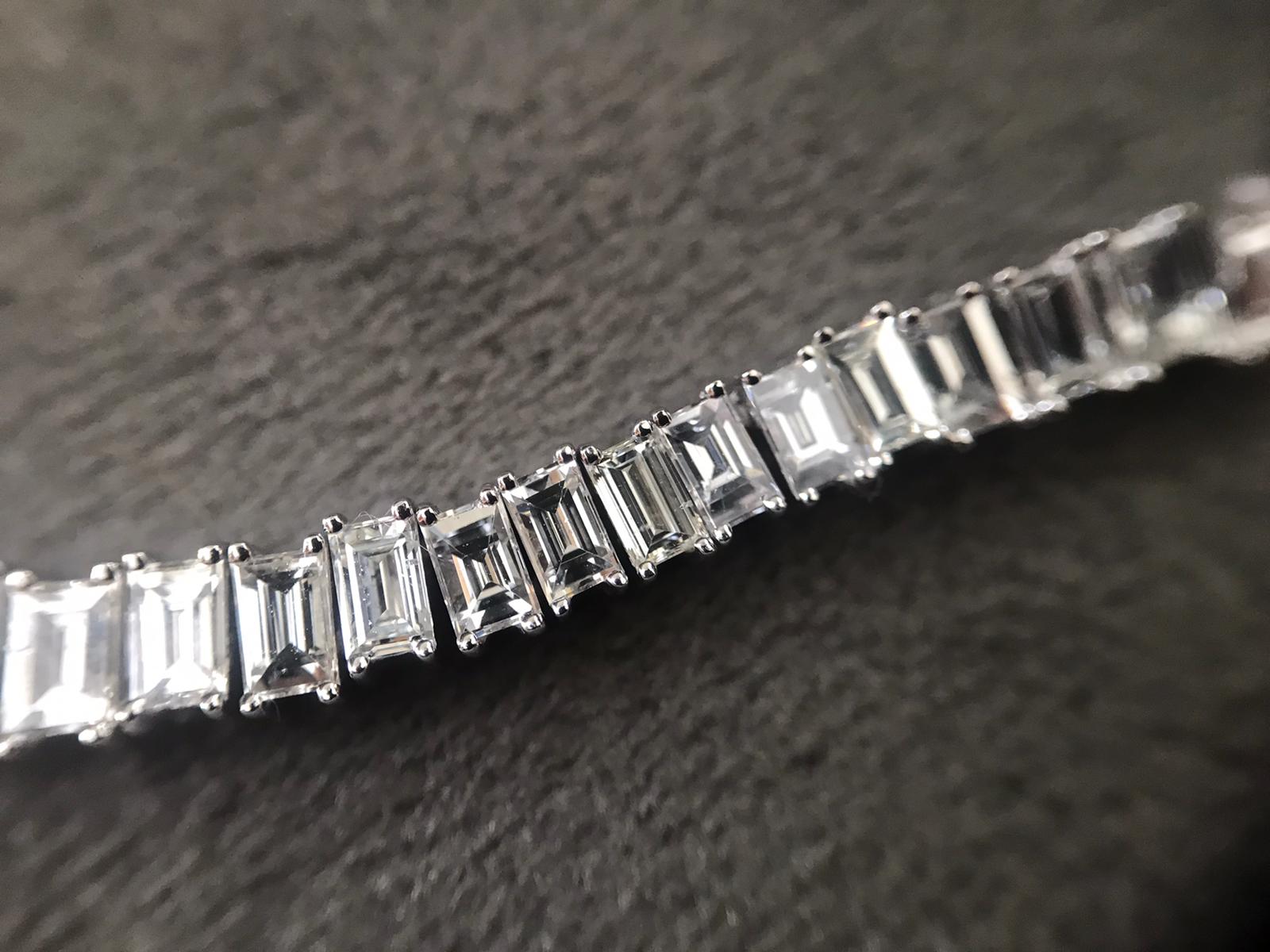 Diamond Baguette Tennis Bracelet - Alexis Jae Jewelry