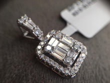 Load image into Gallery viewer, Rectangular diamond pendant with jacket (just under 1 ct)

