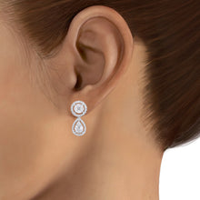 Load image into Gallery viewer, Rain drops - diamond earring in white gold
